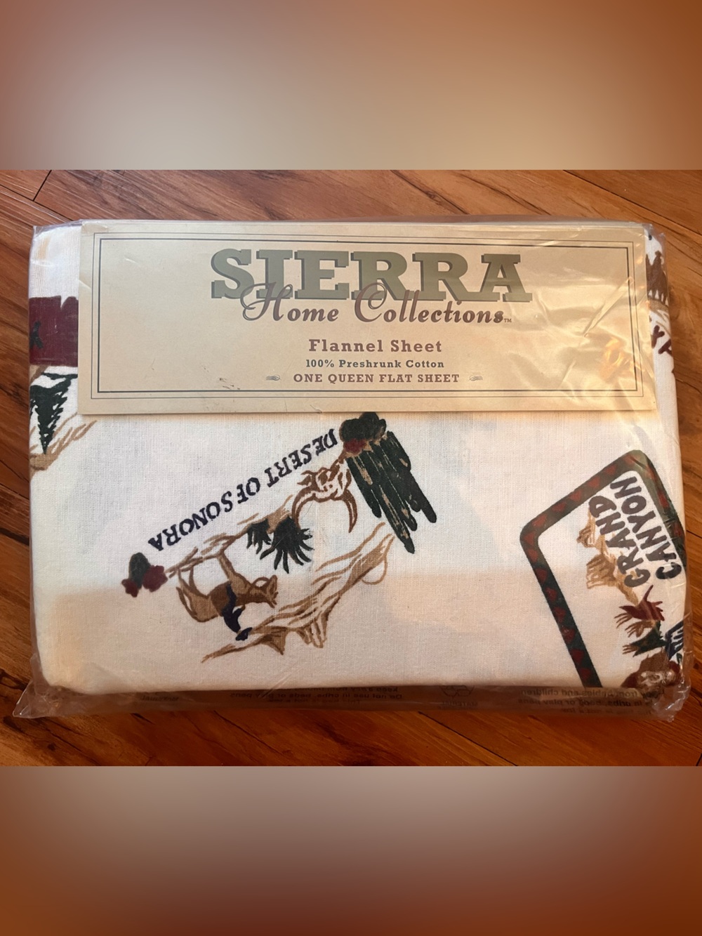 1999 Sierra Home Collections Flannel Sheet - National Parks